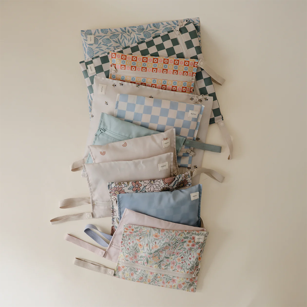 Mushie 2er Set Wet Bag Tradewinds - Online MY SNOWFLAKE