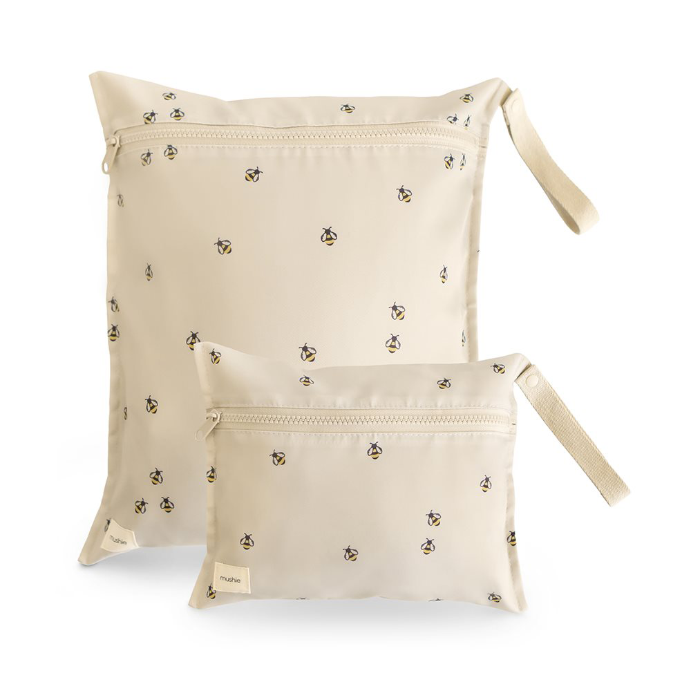 Mushie 2er Set Wet Bag Bees - Online MY SNOWFLAKE