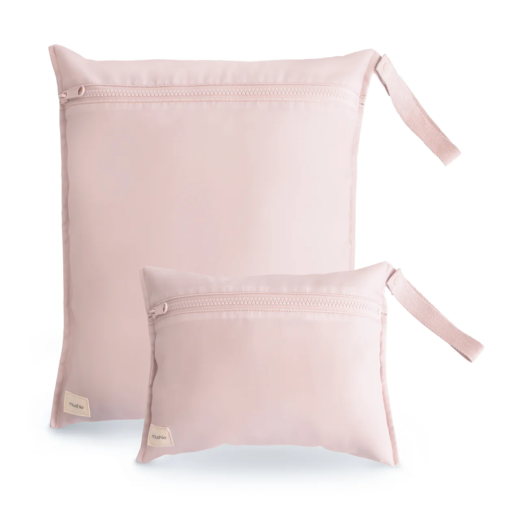 Mushie Lot de 2 sacs Wet Bag Blush