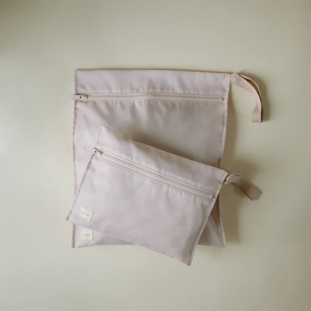 Mushie Lot de 2 sacs Wet Bag Blush