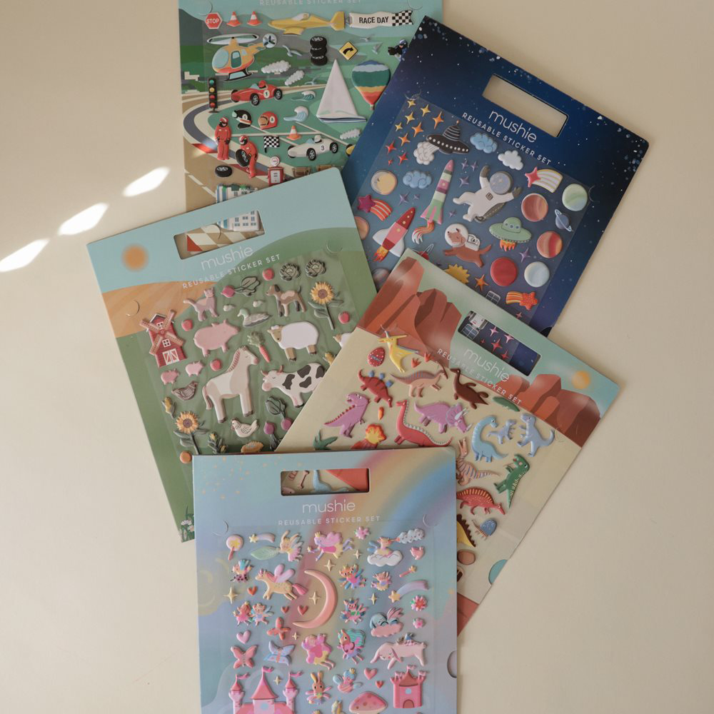 Mushie Wiederverwendbares Sticker-Set Fairies - Online MY SNOWFLAKE