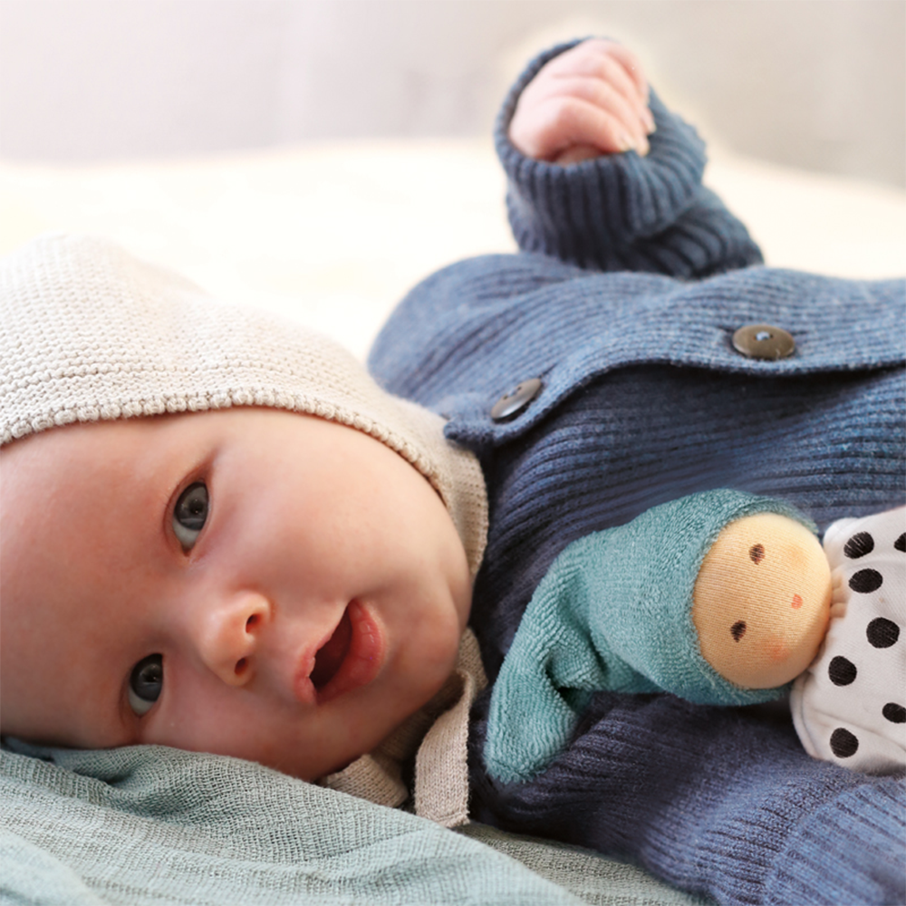 Nanchen Natur 'Pünktchen' Sage Rattle Toy