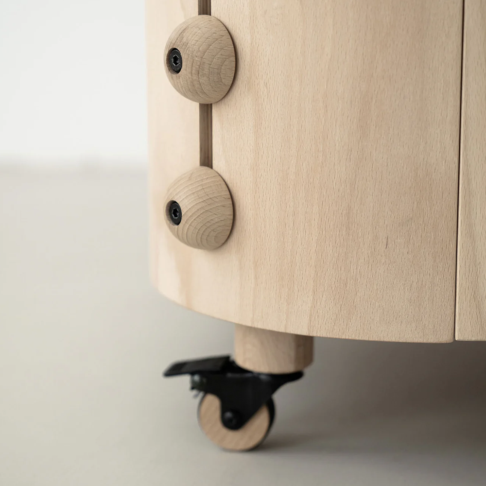 Nani Berlin 4er-Set Lenkrollen für das 4-in-1 mitwachsende Babybett