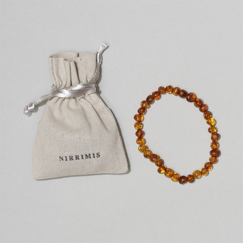 Nirrimis Bernstein Armband für Erwachsene Caramel