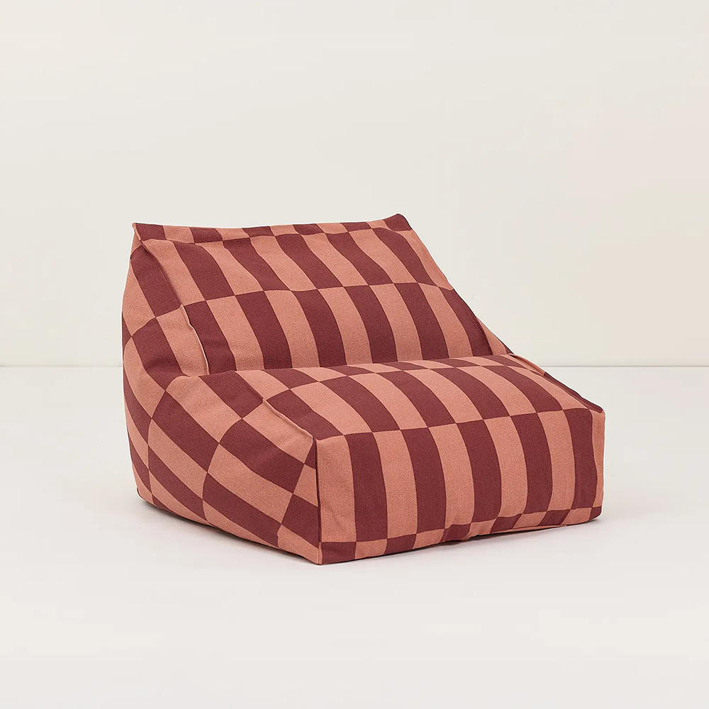 Nobodinoz Armchair Sitzsack 'Vibes' Maroon Tiles