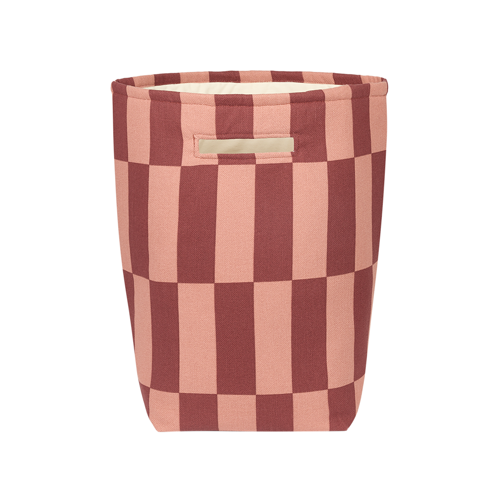 Nobodinoz  Aufbewahrungskorb 'Vibes'  Maroon Tiles