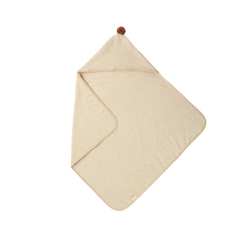 Nobodinoz Baby Kapuzenbadetuch 'So Cute' Almond