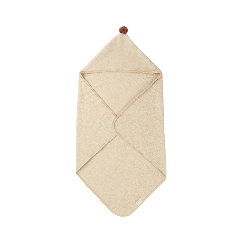 Nobodinoz Baby Kapuzenbadetuch 'So Cute' Almond