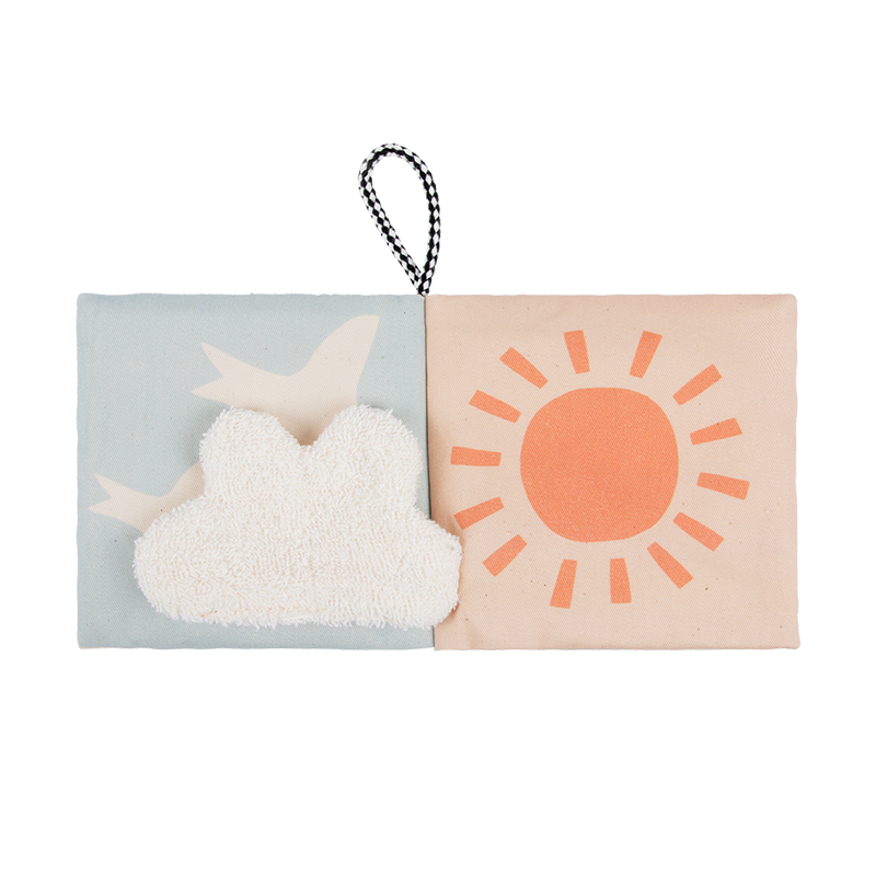 Nobodinoz Babybuch aus Stoff Sweet Home