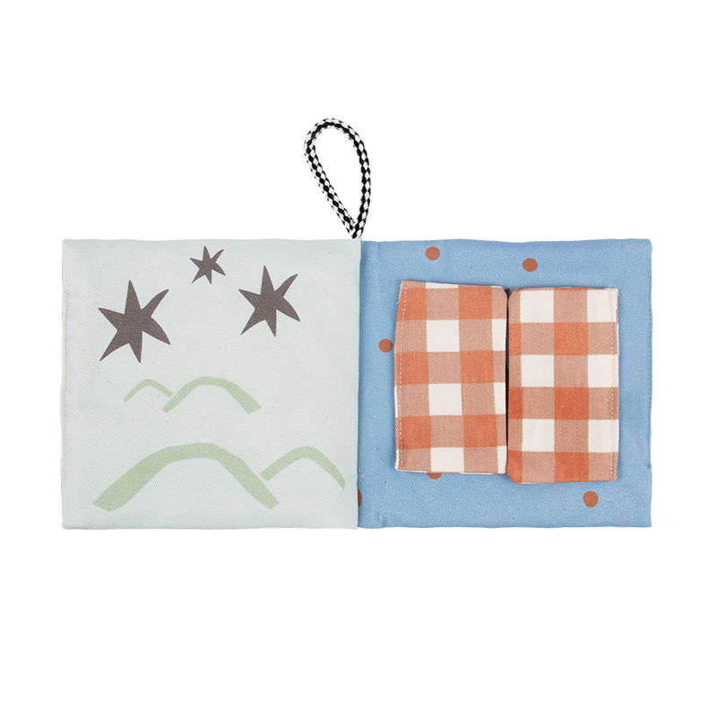 Nobodinoz Babybuch aus Stoff Sweet Home