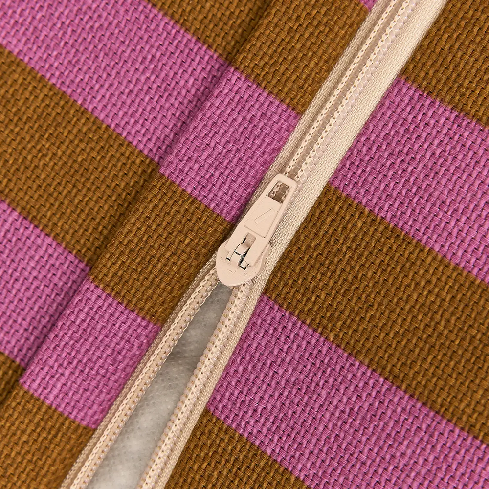 Nobodinoz Sitzsack 'Bliss' Pink Curry Stripes