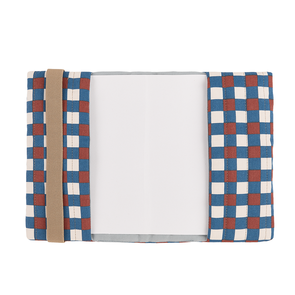 Nobodinoz Health Booklet Cover 'Hyde Park' Blue Red Mosaic