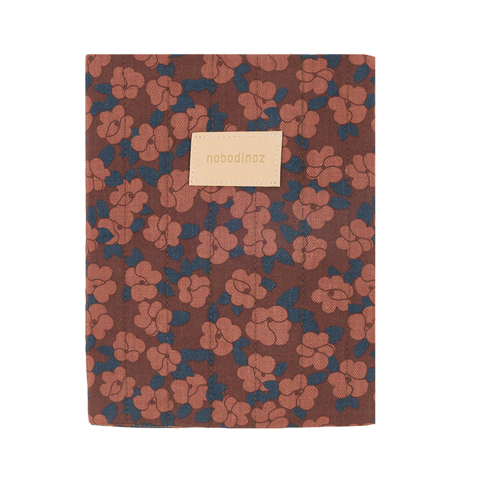 Nobodinoz Health Booklet Cover 'Hyde Park' Maroon Poppies