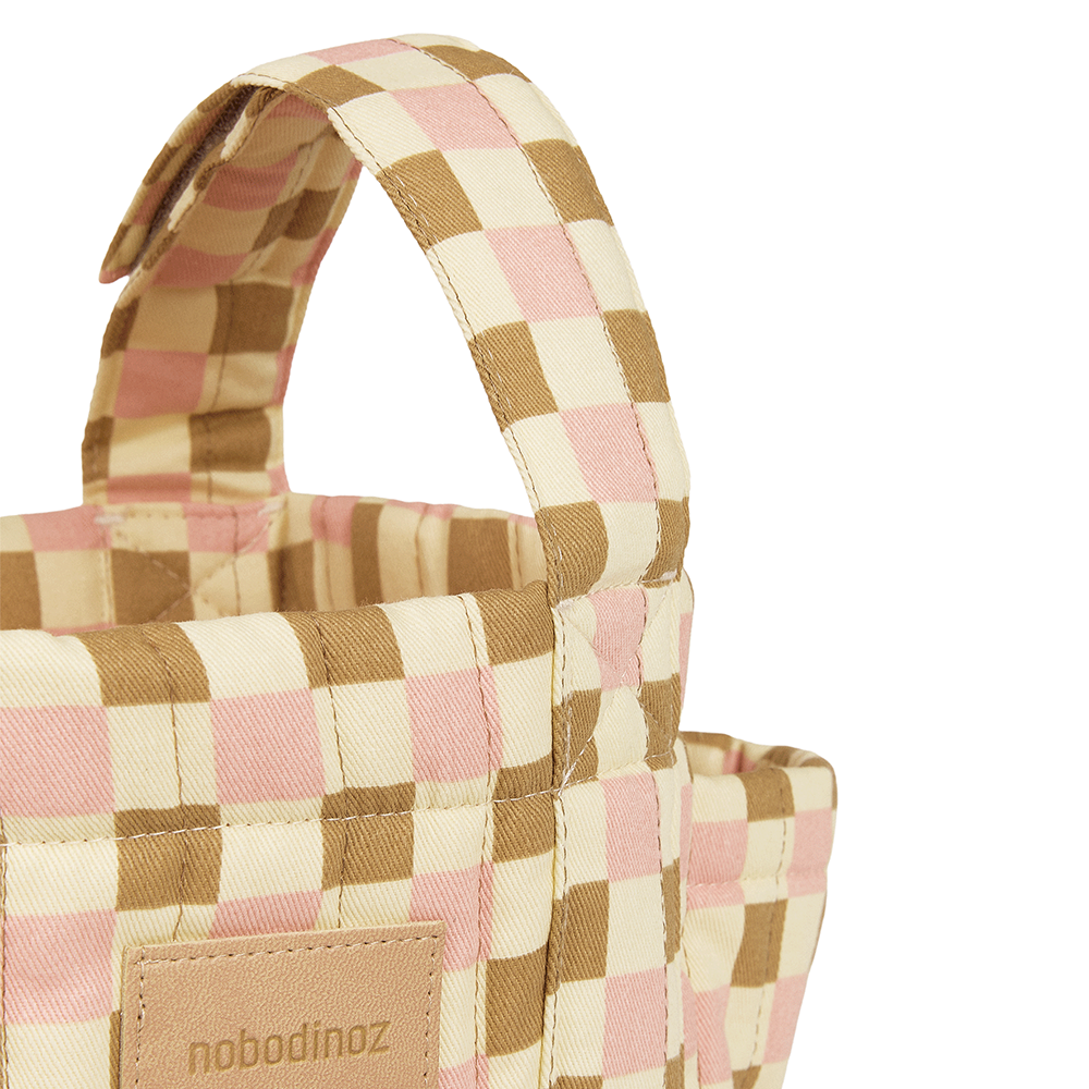 Nobodinoz Organiseur de Poussette « Hyde Park » Yellow Pink Mosaic