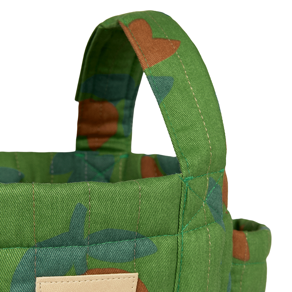 Nobodinoz Kinderwagen Organizer 'Hyde Park' Green Tulips - Online MY SNOWFLAKE