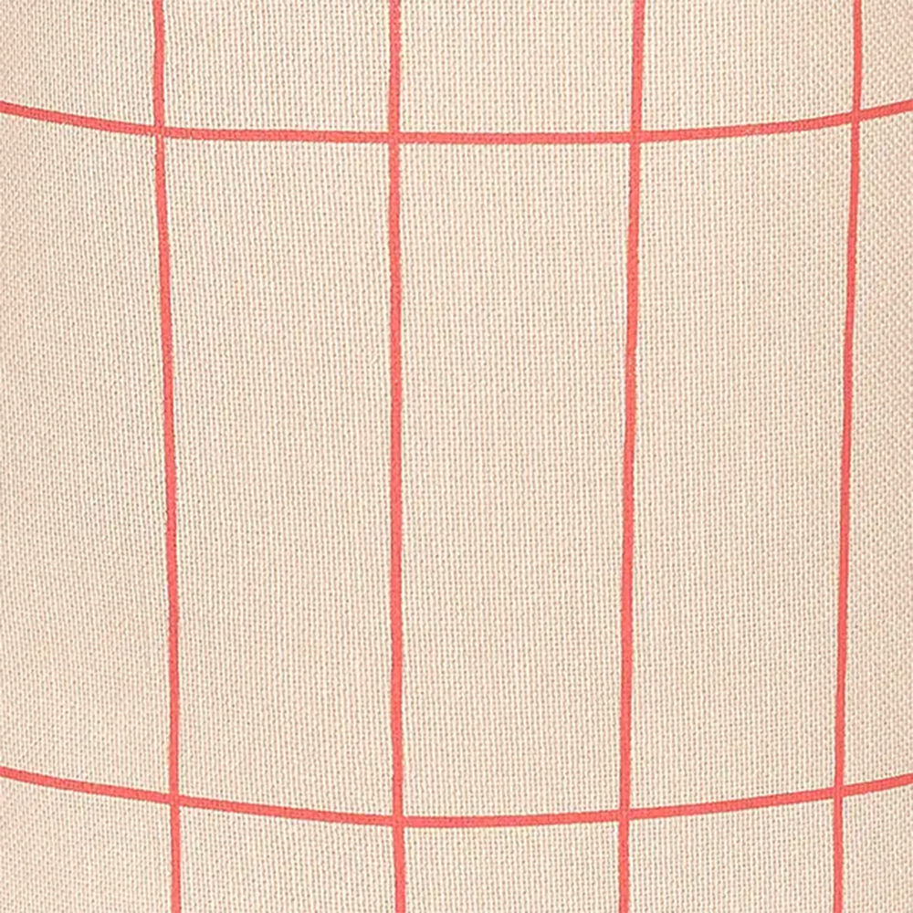 Nobodinoz Cushion 'Vibes' Pink Red Grid