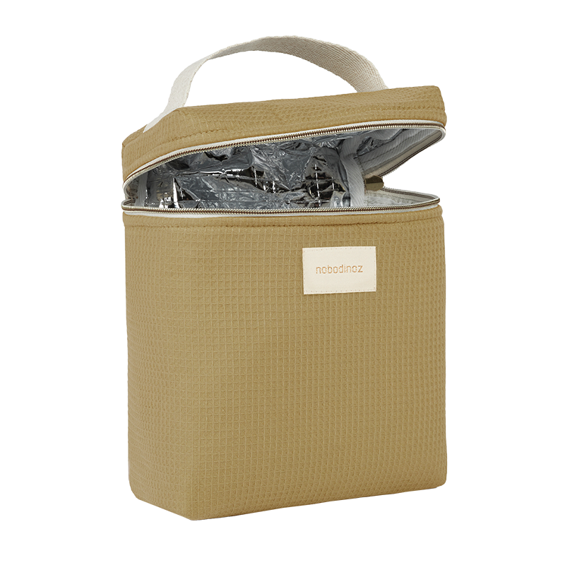 Nobodinoz Thermotasche für Babyflaschen &#39;Concerto Opera&#39; Olive Green