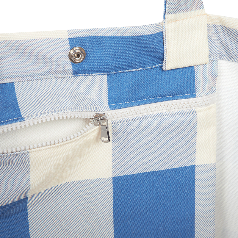 Nobodinoz Maxi Bag &#39;Portofino&#39; Blue Checks