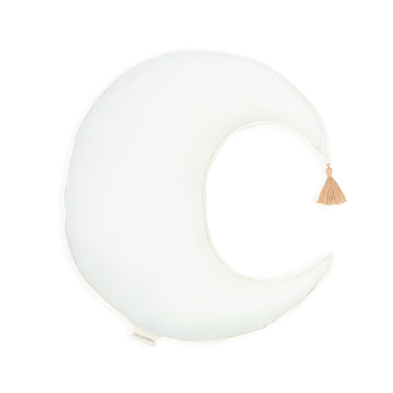Nobodinoz Leinen Mondkissen Off White