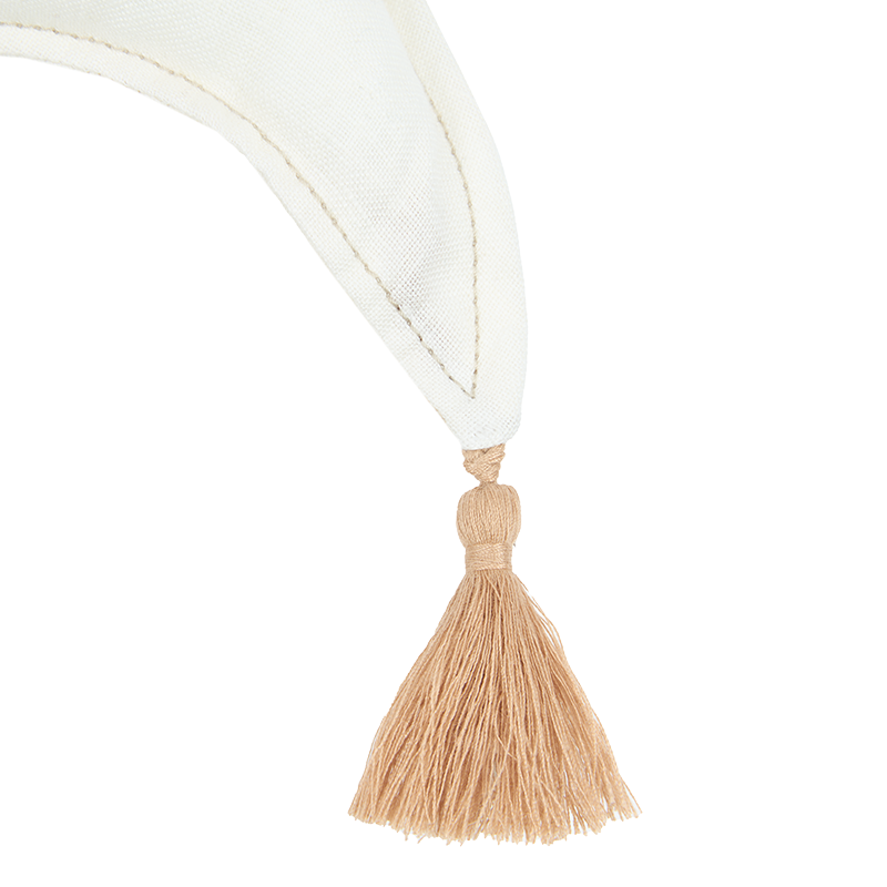 Nobodinoz Leinen Mondkissen Off White