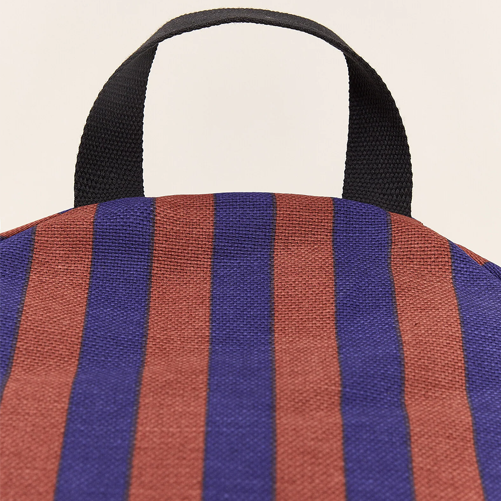Nobodinoz Sitzsack 'Bliss' Maroon Ink Stripes