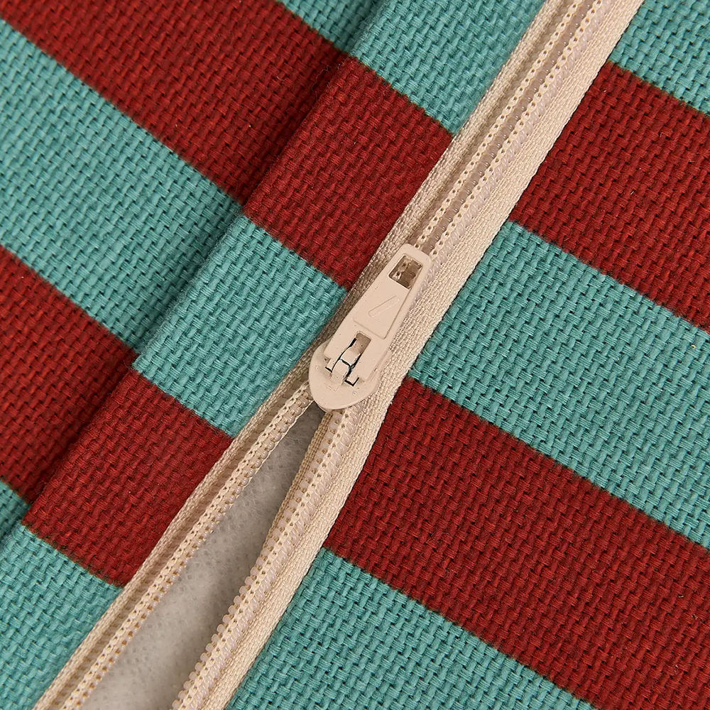 Nobodinoz Sitzsack 'Bliss' Red Teal Green Stripes