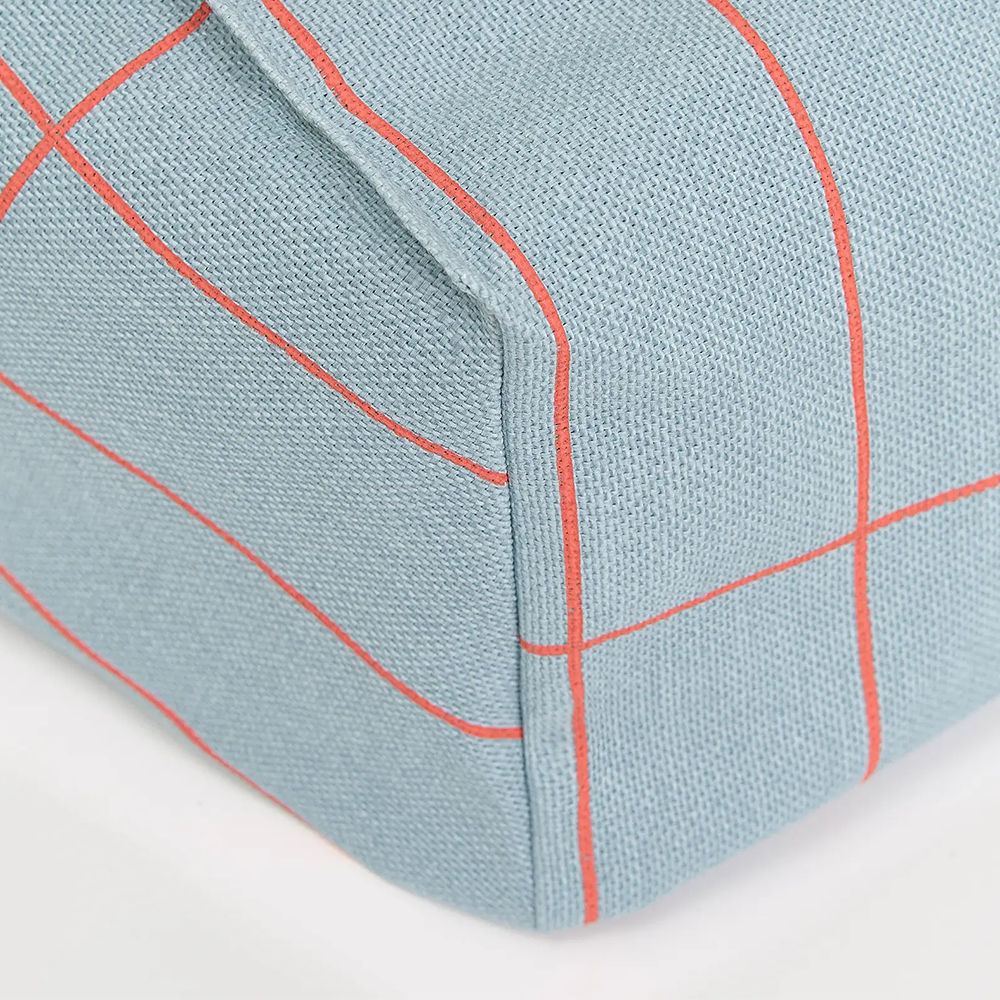 Nobodinoz Armchair Sitzsack 'Vibes' Blue Red Grid