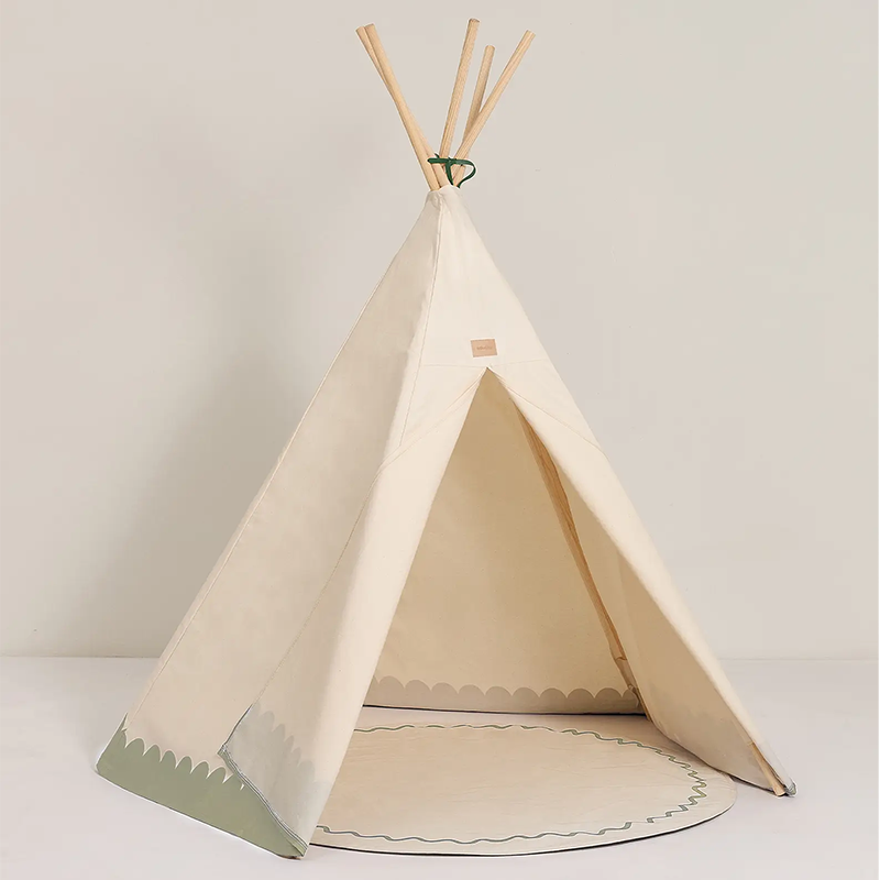 Nobodinoz  Arizona Tipi Zelt &#39;Vibes&#39; Green