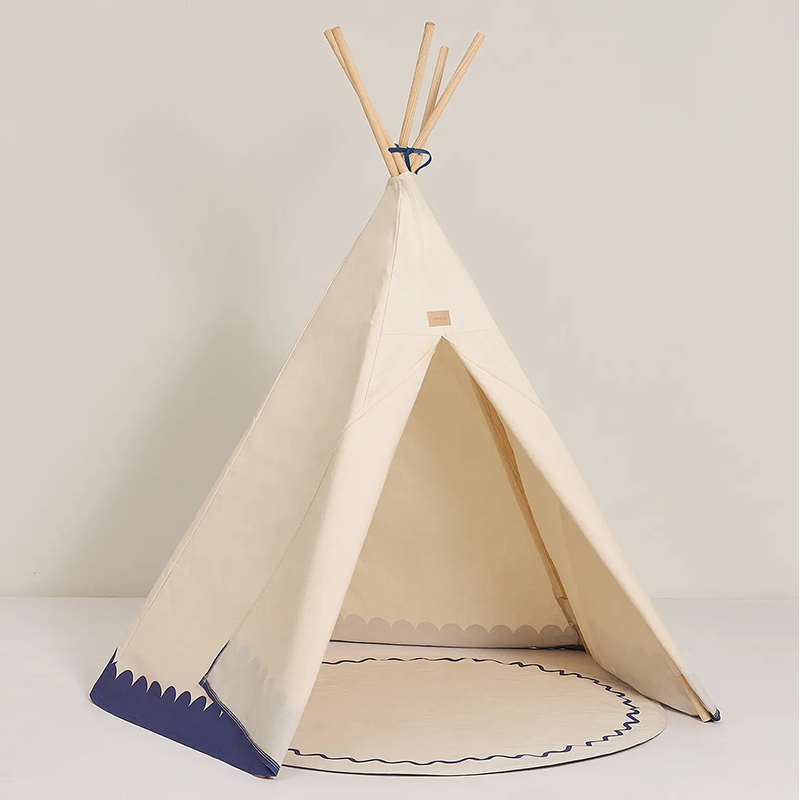 Nobodinoz  Arizona Tipi Zelt &#39;Vibes&#39; Blue