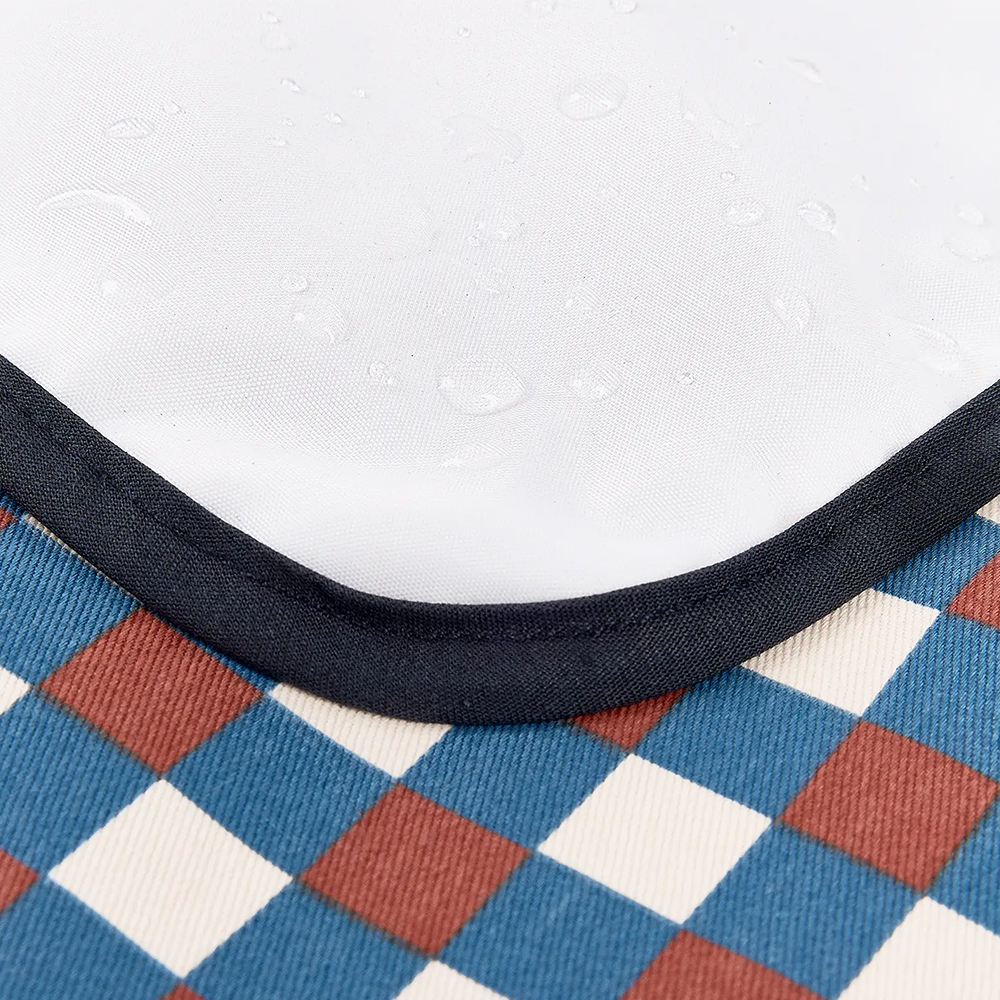Nobodinoz waterproof changing mat 'Hyde Park' Blue Red Mosaic