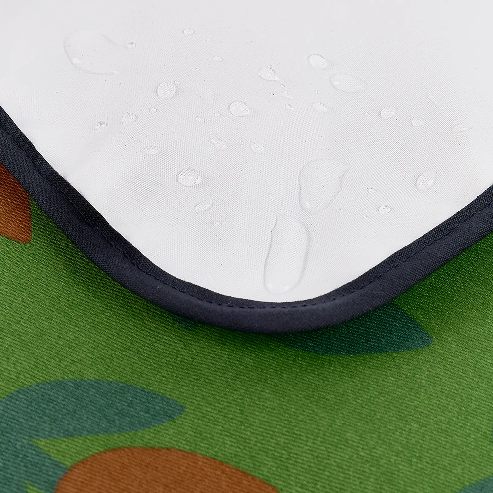 Nobodinoz Waterproof Changing Mat 'Hyde Park' Green Tulips