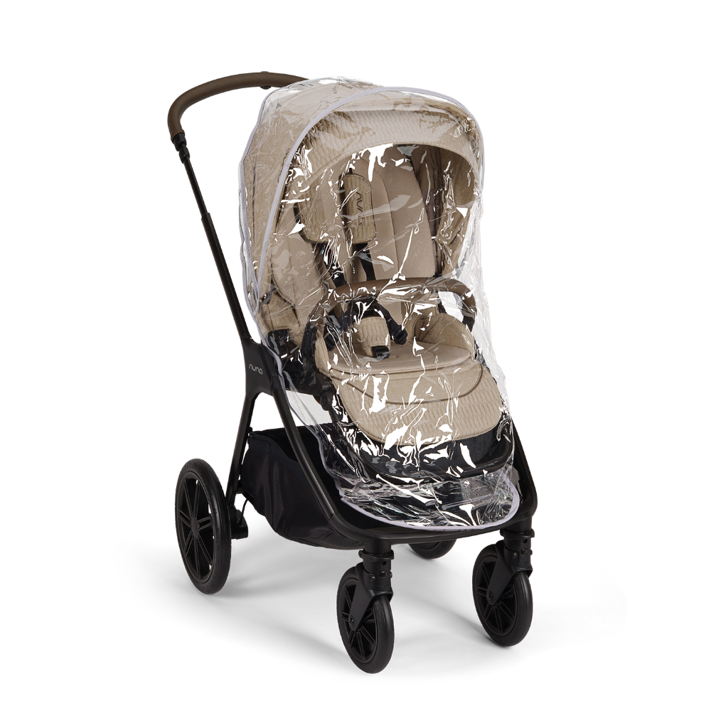 Nuna Triv lx in Cosmopolitan mit Regenschutz auf Sitz 