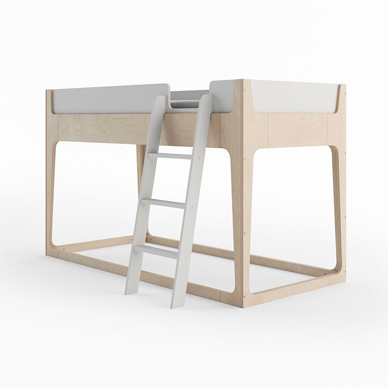 Oeuf NYC Nest Bett 'Perch' Weiss/Birke 90 x 200 cm