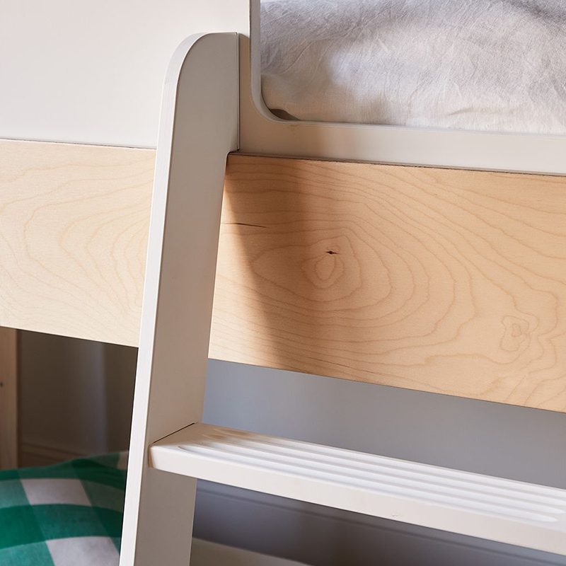 Oeuf NYC Nest Bett 'Perch' Weiss/Birke 90 x 200 cm