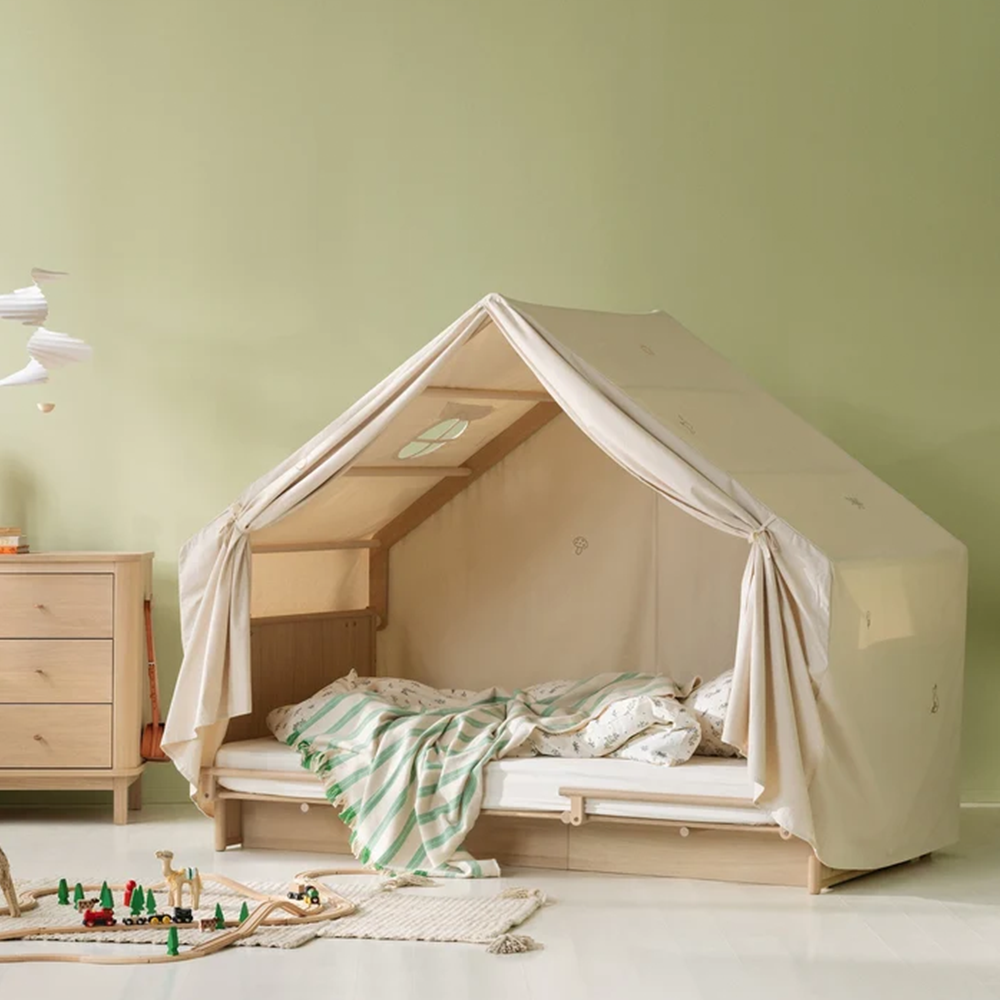 Oliver Furniture  Hausdach für Bett 'Camp Novel' Eiche