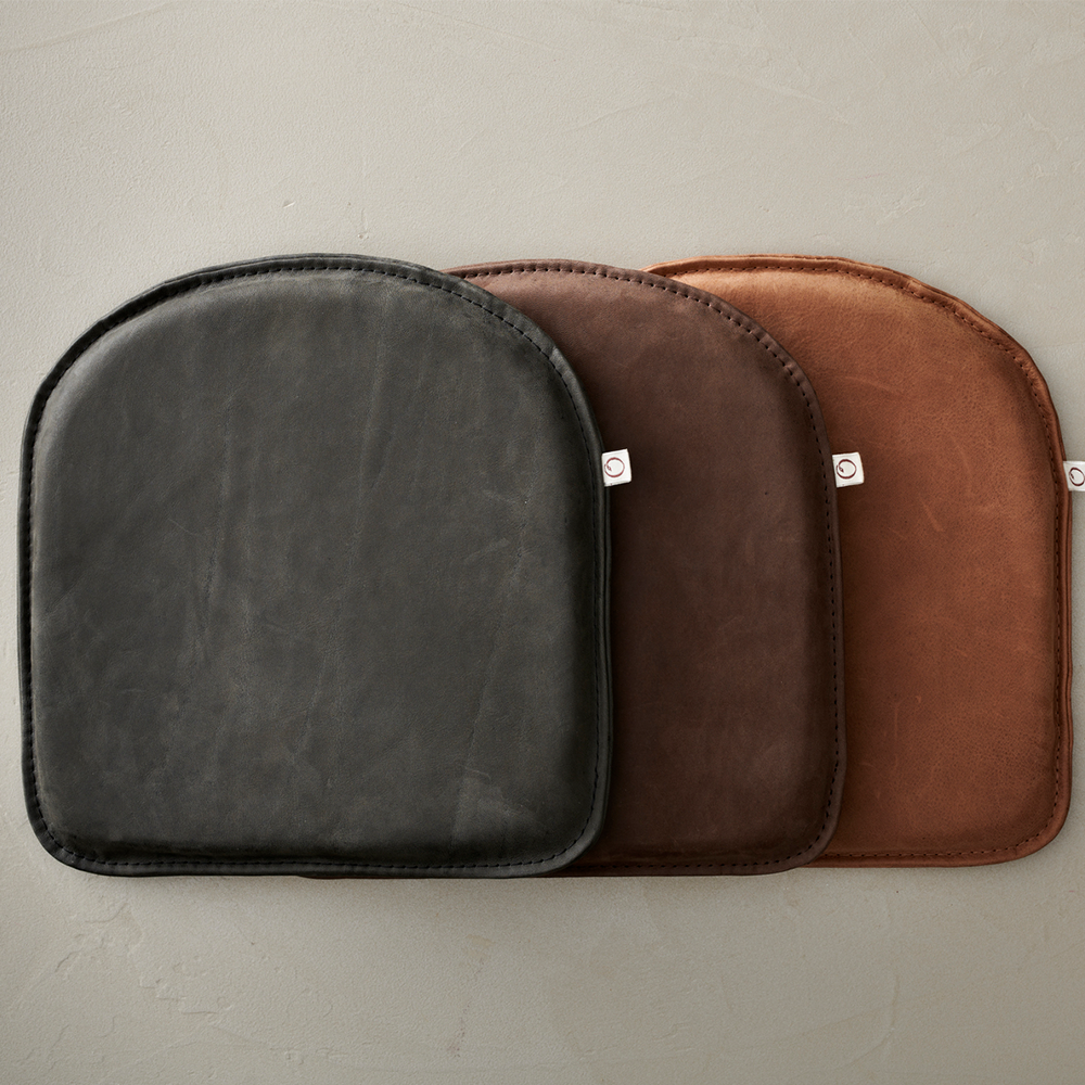 Oaklings  Sitzkissen aus Leder &#39;Scarlet&#39; Anthracite