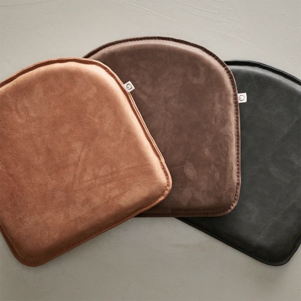 Oaklings  Sitzkissen aus Leder &#39;Scarlet&#39; Anthracite