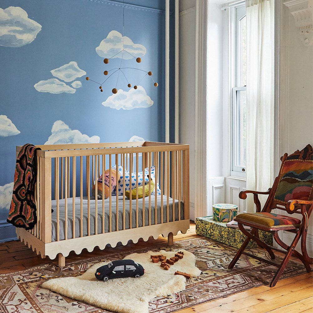 Oeuf NYC  Babybett &#39;Moss&#39; Birke  70 x 140 cm