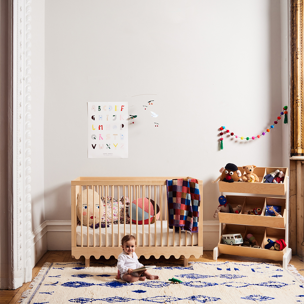 Oeuf NYC  Babybett &#39;Moss&#39; Birke  70 x 140 cm