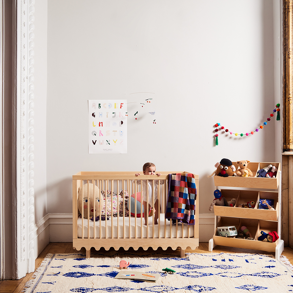Oeuf NYC  Babybett &#39;Moss&#39; Birke  70 x 140 cm
