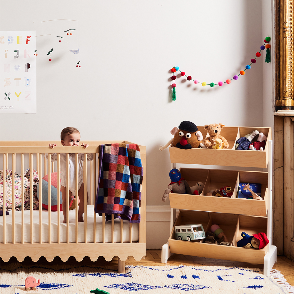 Oeuf NYC  Babybett &#39;Moss&#39; Birke  70 x 140 cm