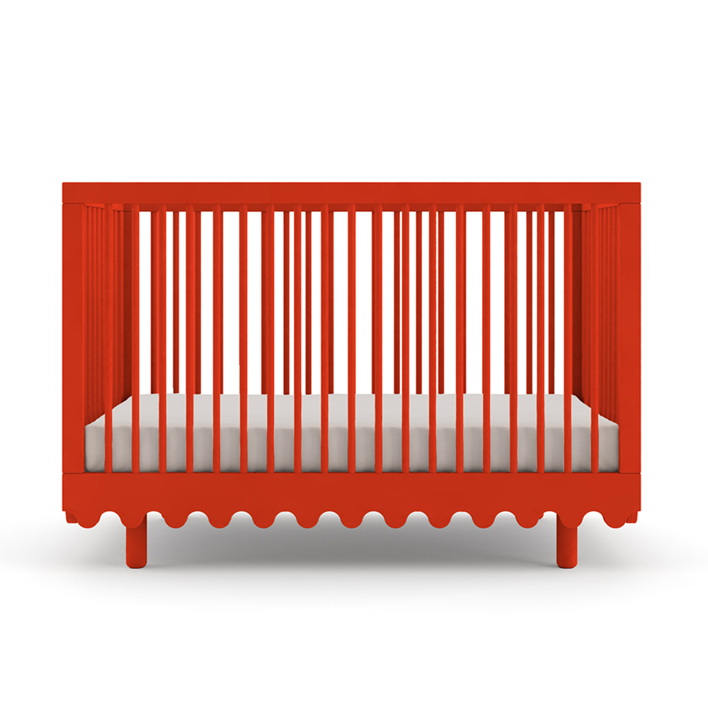 Oeuf NYC  Babybett 'Moss' Birke Red  70 x 140 cm - Online MY SNOWFLAKE