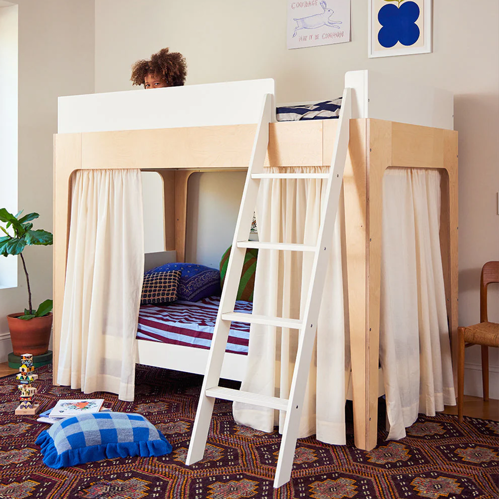 Oeuf NYC  Leinenvorhang für Perch Hochbett/Etagenbett Ecru