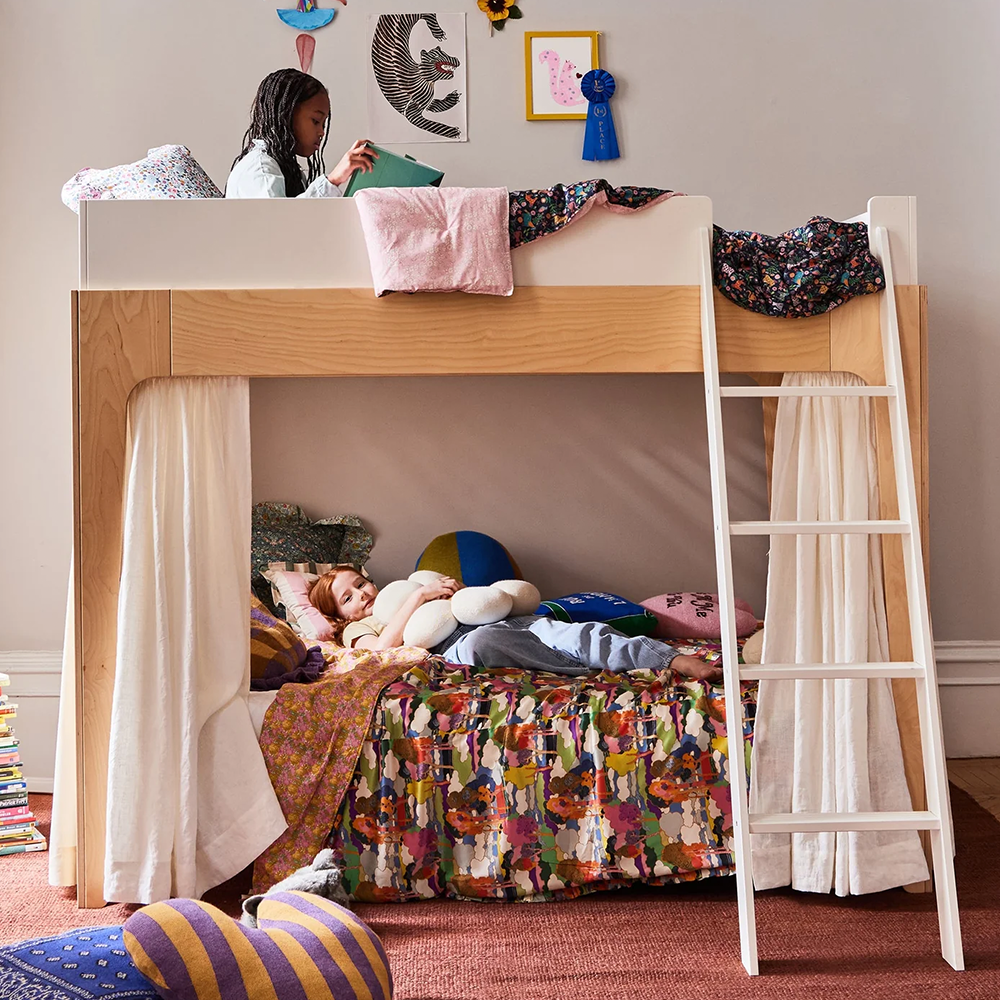 Oeuf NYC  Leinenvorhang für Perch Hochbett/Etagenbett Ecru