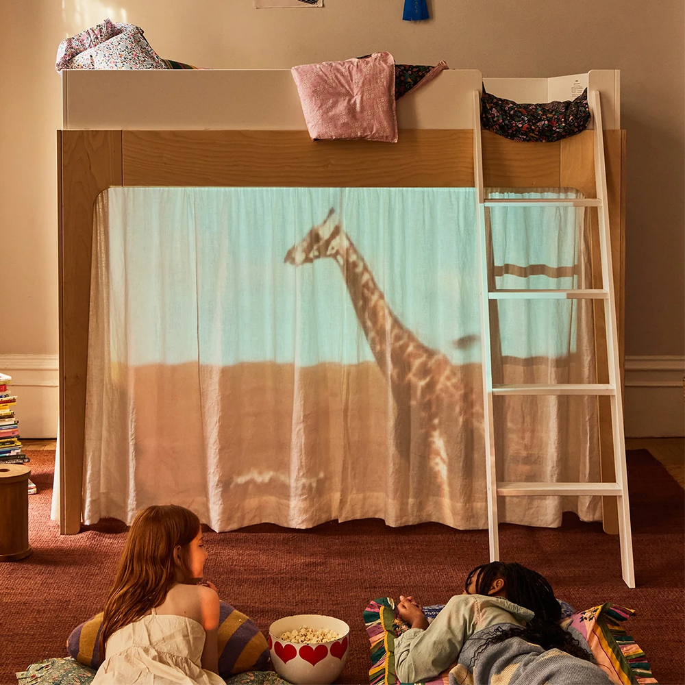 Oeuf NYC  Leinenvorhang für Perch Hochbett/Etagenbett Ecru