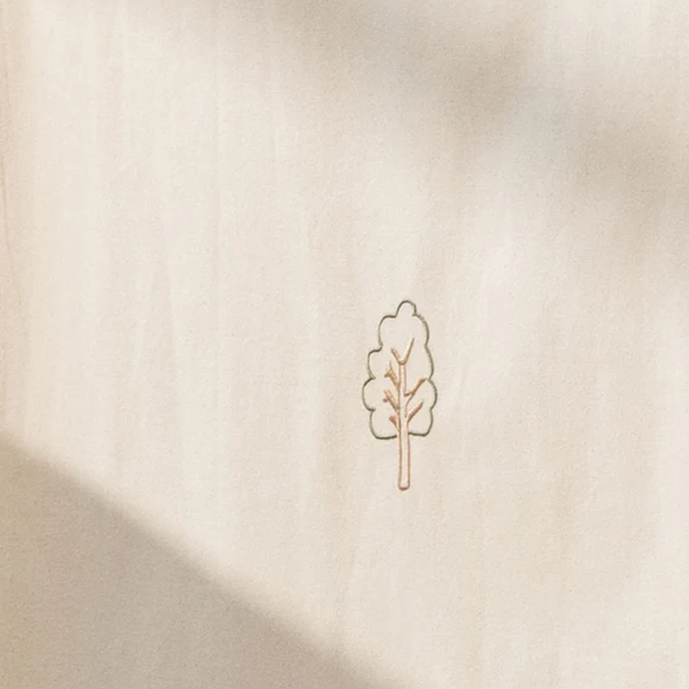 Oliver Furniture  Betthimmel mit Stickerei für Babybett 'Camp Novel' Ungefärbt