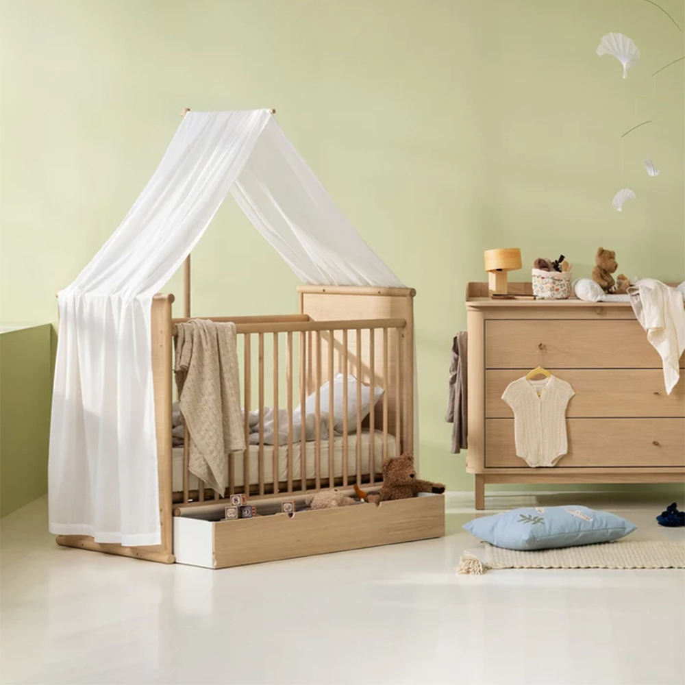 Oliver Furniture  Betthimmel für Babybett 'Camp Novel' Transparent Weiss