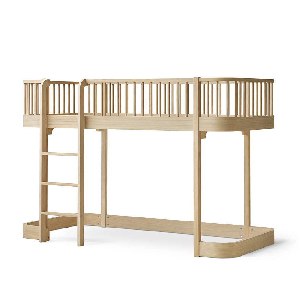 Oliver Furniture  Original Halbhohes Hochbett Wood 90 x 200 cm Eiche