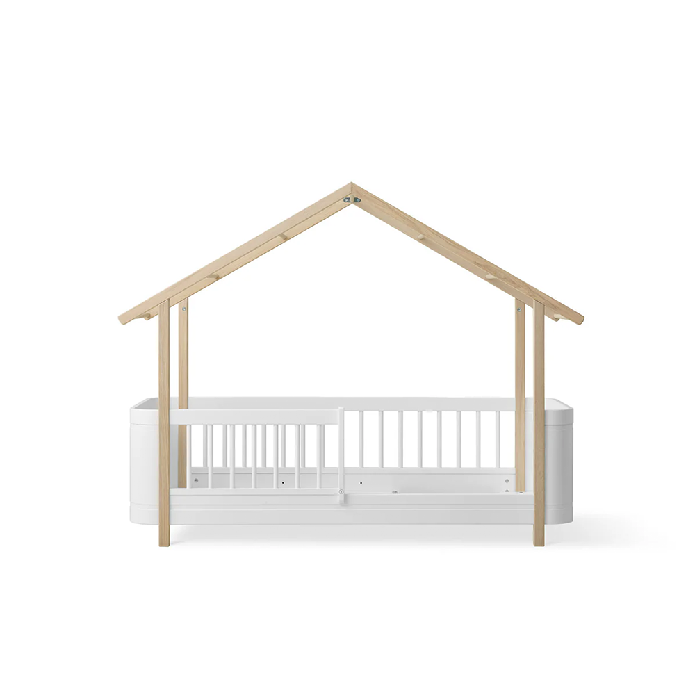 Oliver Furniture  Wood Mini+ Hausbett Weiss/Eiche