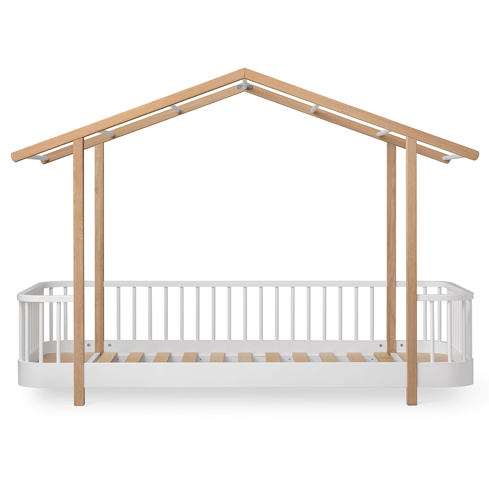Oliver Furniture  Original Hausbett Wood 90 x 200 cm  Weiss/Eiche